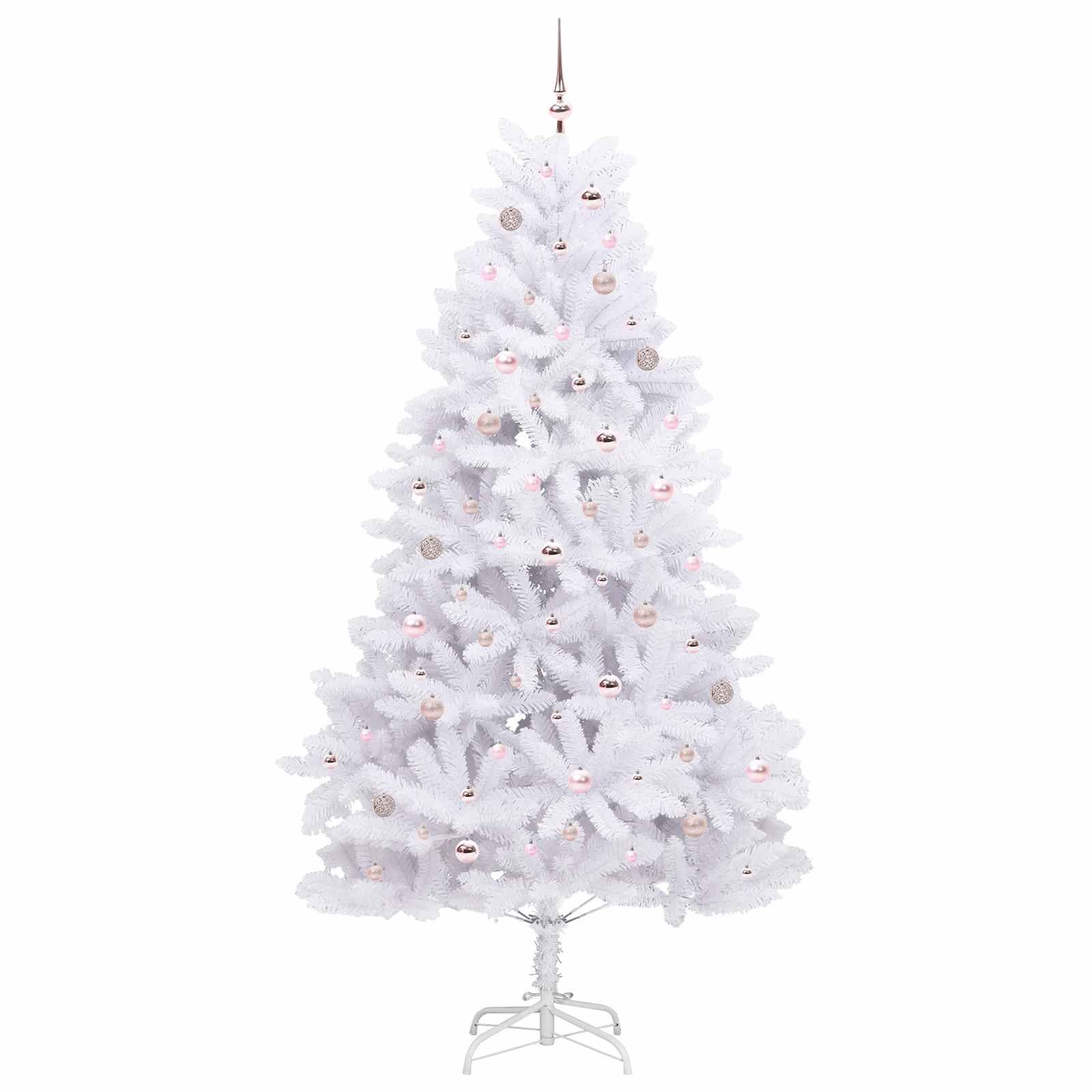 Albero di Natale Artificiale con Rami Pieghevoli Bianco 240 cm 3426614