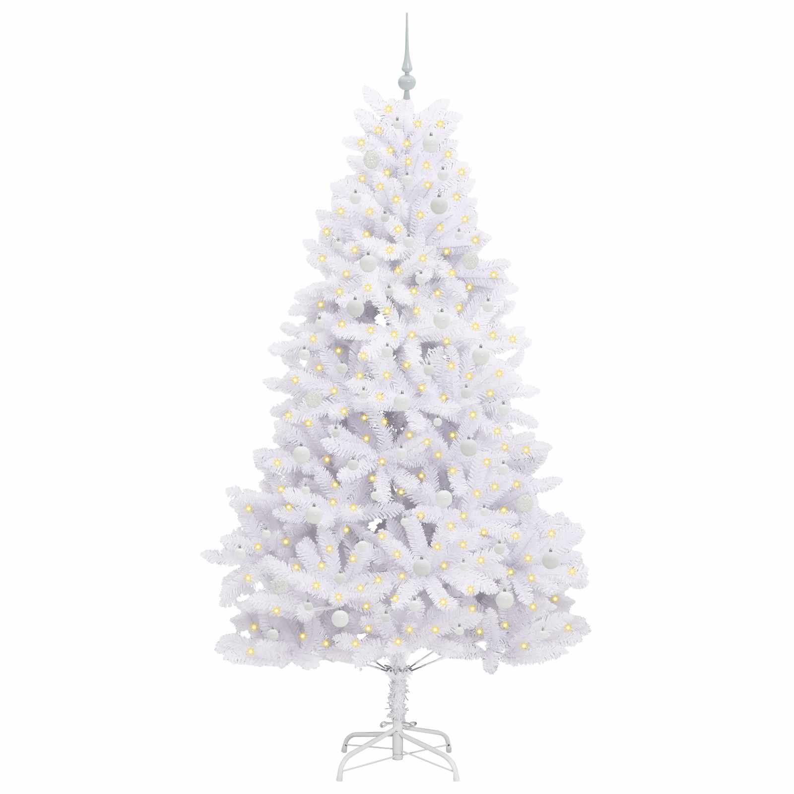 Albero di Natale Artificiale con Rami Pieghevoli Bianco 240 cm 3426615