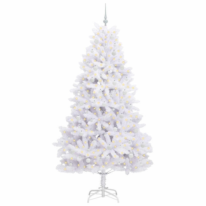 Albero di Natale Artificiale con Rami Pieghevoli Bianco 240 cm 3426615