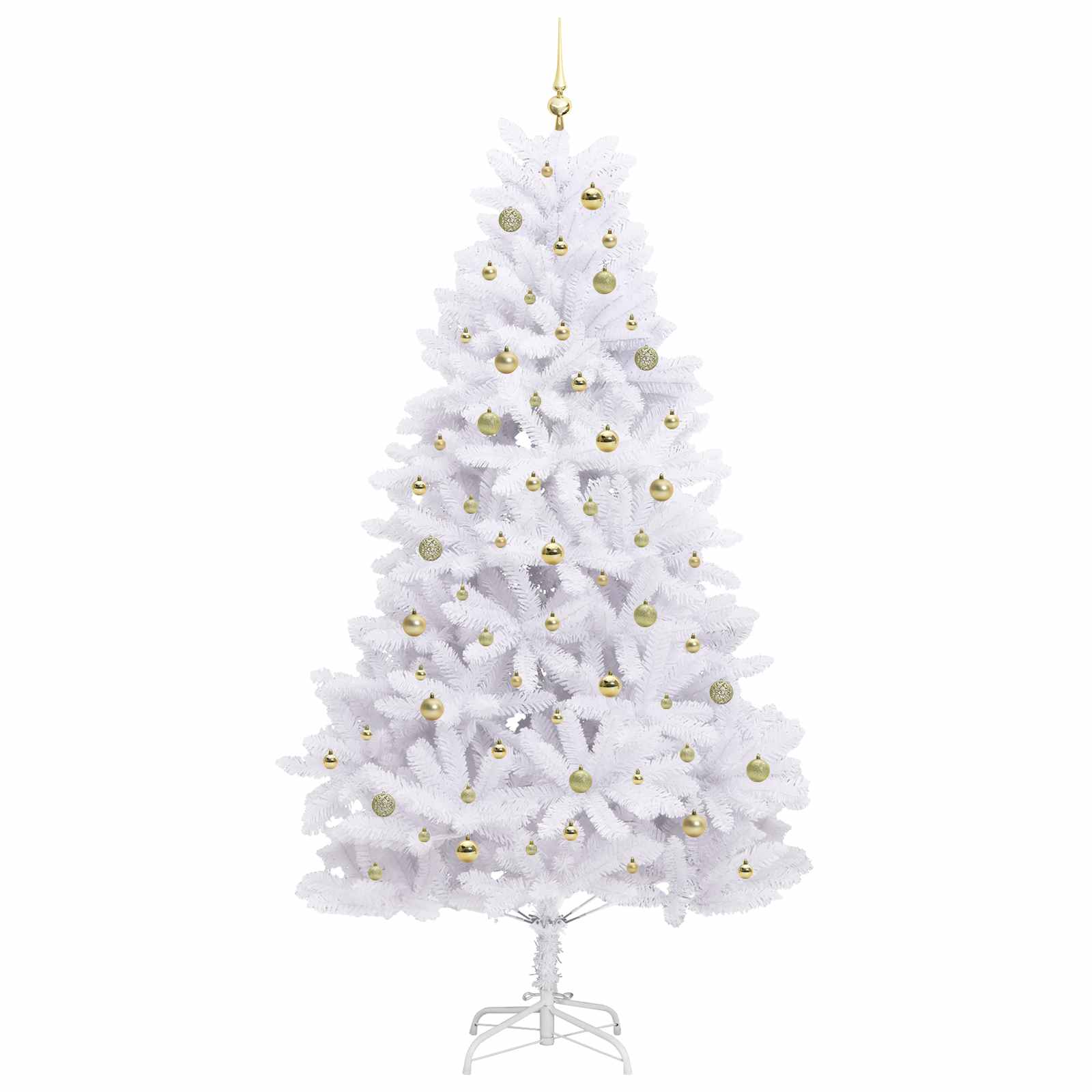 Albero di Natale Artificiale con Rami Pieghevoli Bianco 240 cm 3426616
