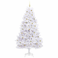 Albero di Natale Artificiale con Rami Pieghevoli Bianco 240 cm 3426616