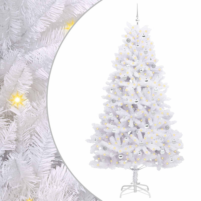 Albero di Natale Artificiale con Rami Pieghevoli Bianco 240 cm 3426617