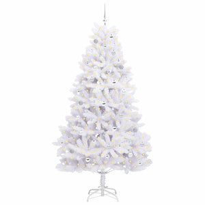 Albero di Natale Artificiale con Rami Pieghevoli Bianco 240 cm 3426617