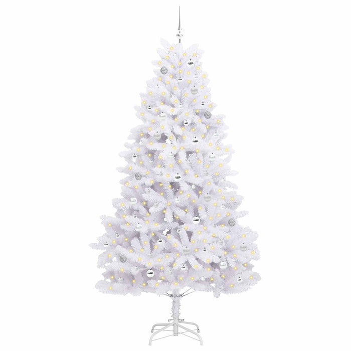 Albero di Natale Artificiale con Rami Pieghevoli Bianco 240 cm 3426617