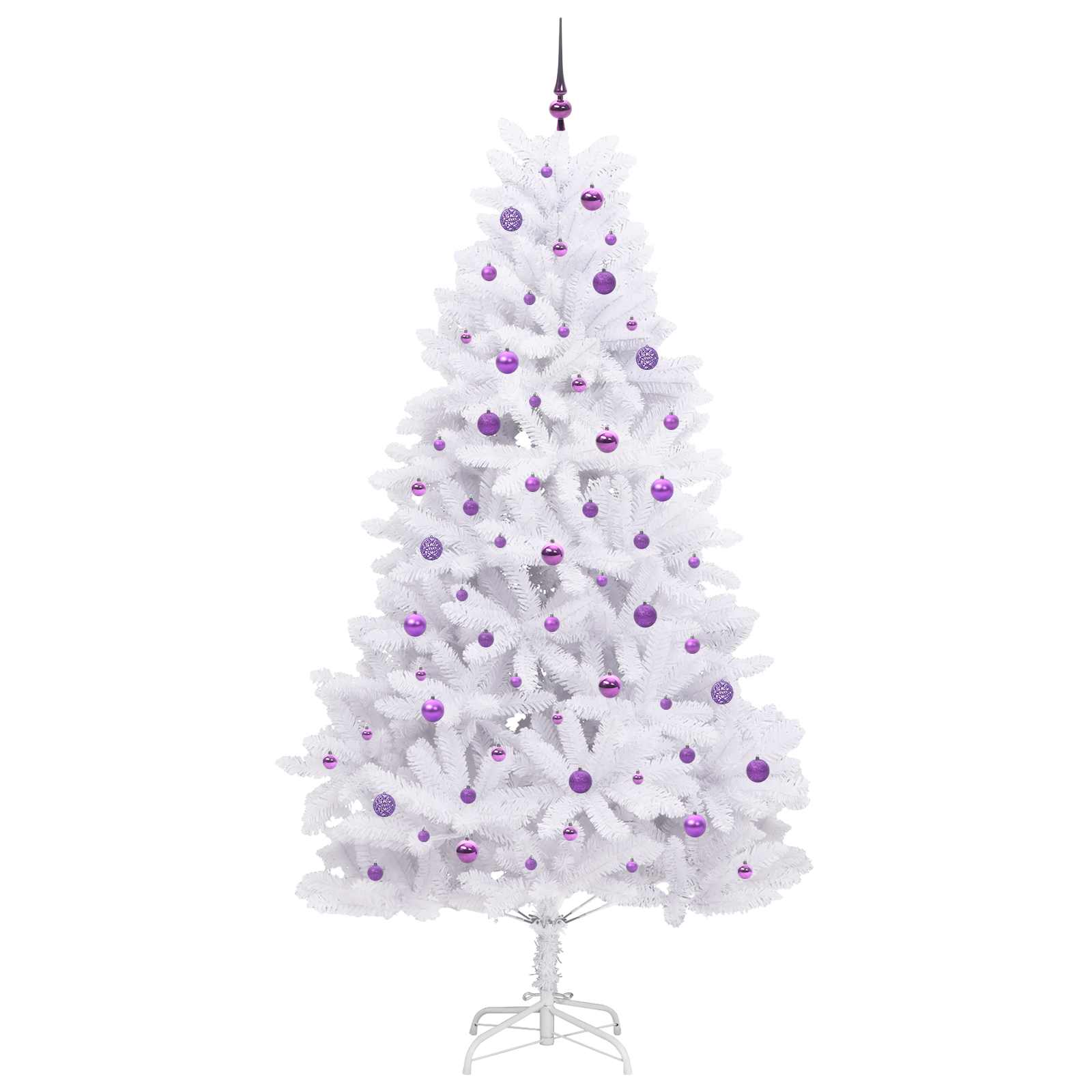 Albero di Natale Artificiale con Rami Pieghevoli Bianco 240 cm 3426618