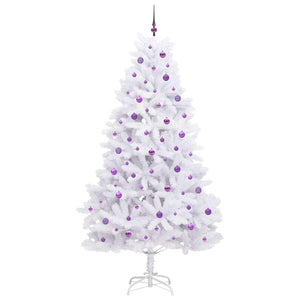 Albero di Natale Artificiale con Rami Pieghevoli Bianco 240 cm 3426618