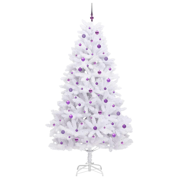 Albero di Natale Artificiale con Rami Pieghevoli Bianco 240 cm 3426618