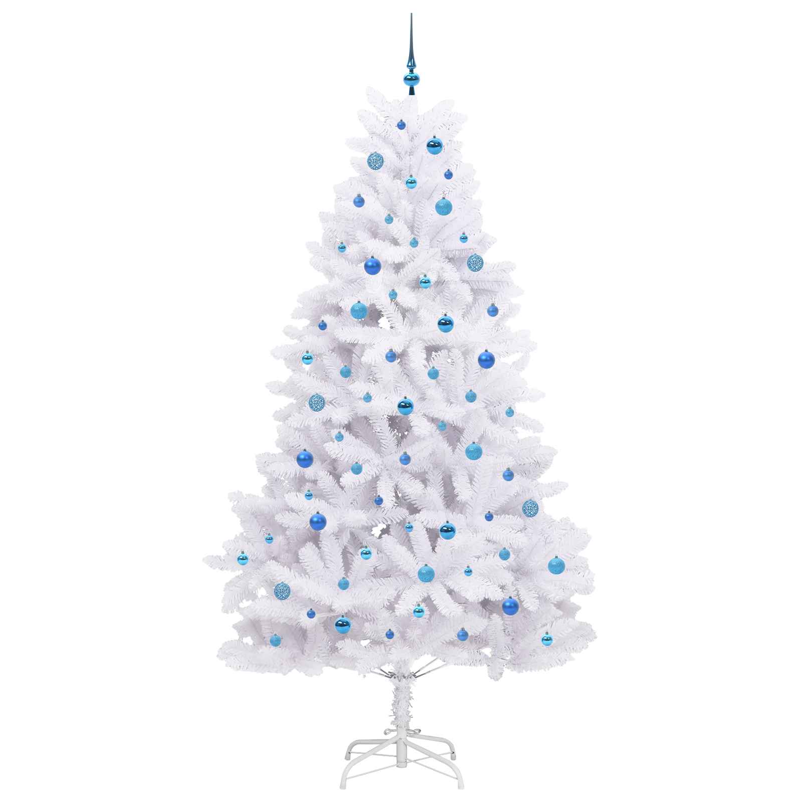 Albero di Natale Artificiale con Rami Pieghevoli Bianco 240 cm 3426619
