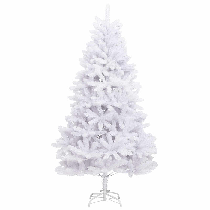 Albero di Natale Artificiale-Albero Natalizio con Rami Pieghevoli Bianco 240 cm 488914