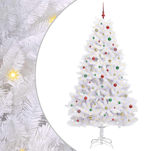 Albero di Natale Artificiale con Rami Pieghevoli Bianco 240 cm 3426620