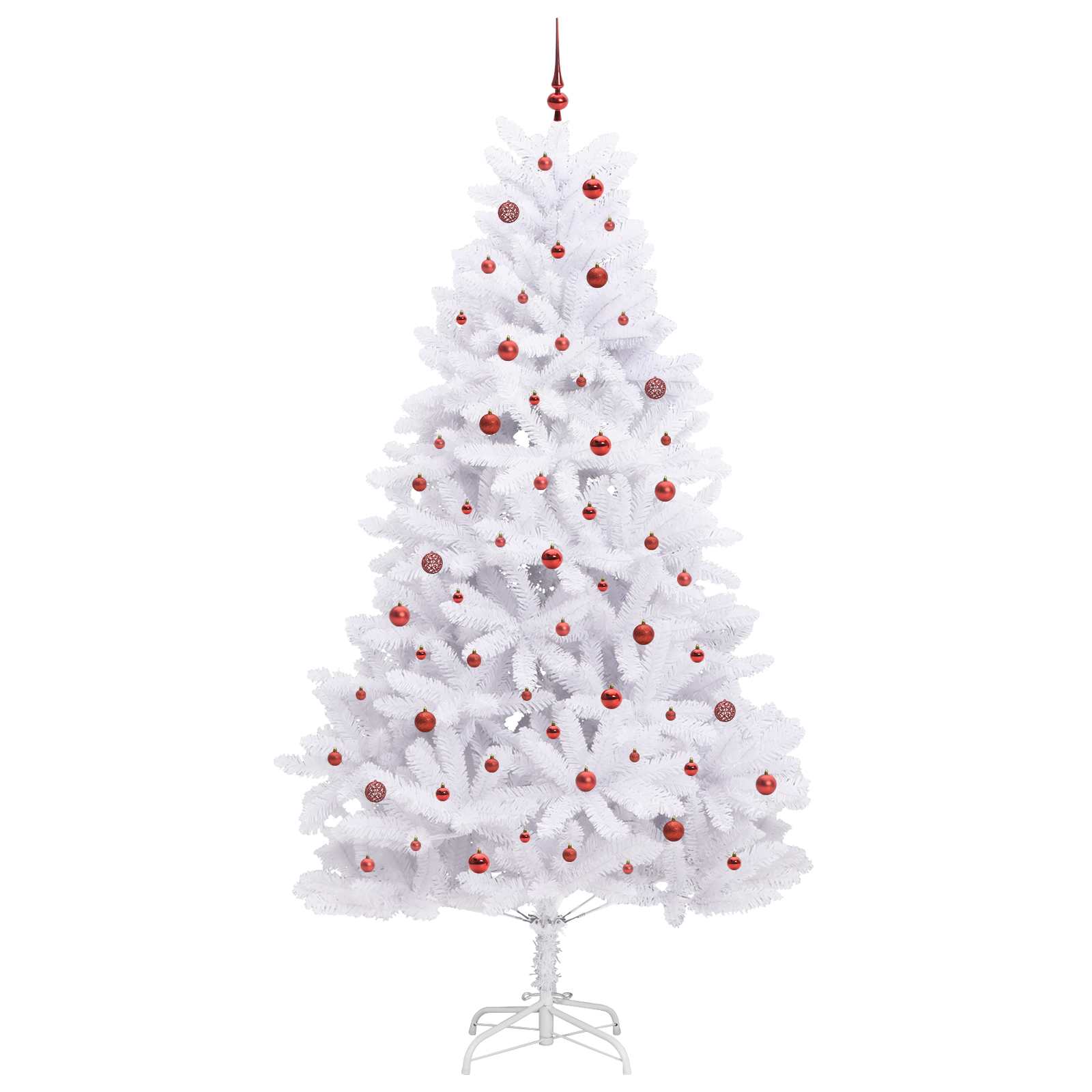 Albero di Natale Artificiale con Rami Pieghevoli Bianco 270 cm 3426621