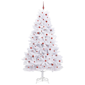 Albero di Natale Artificiale con Rami Pieghevoli Bianco 270 cm 3426621