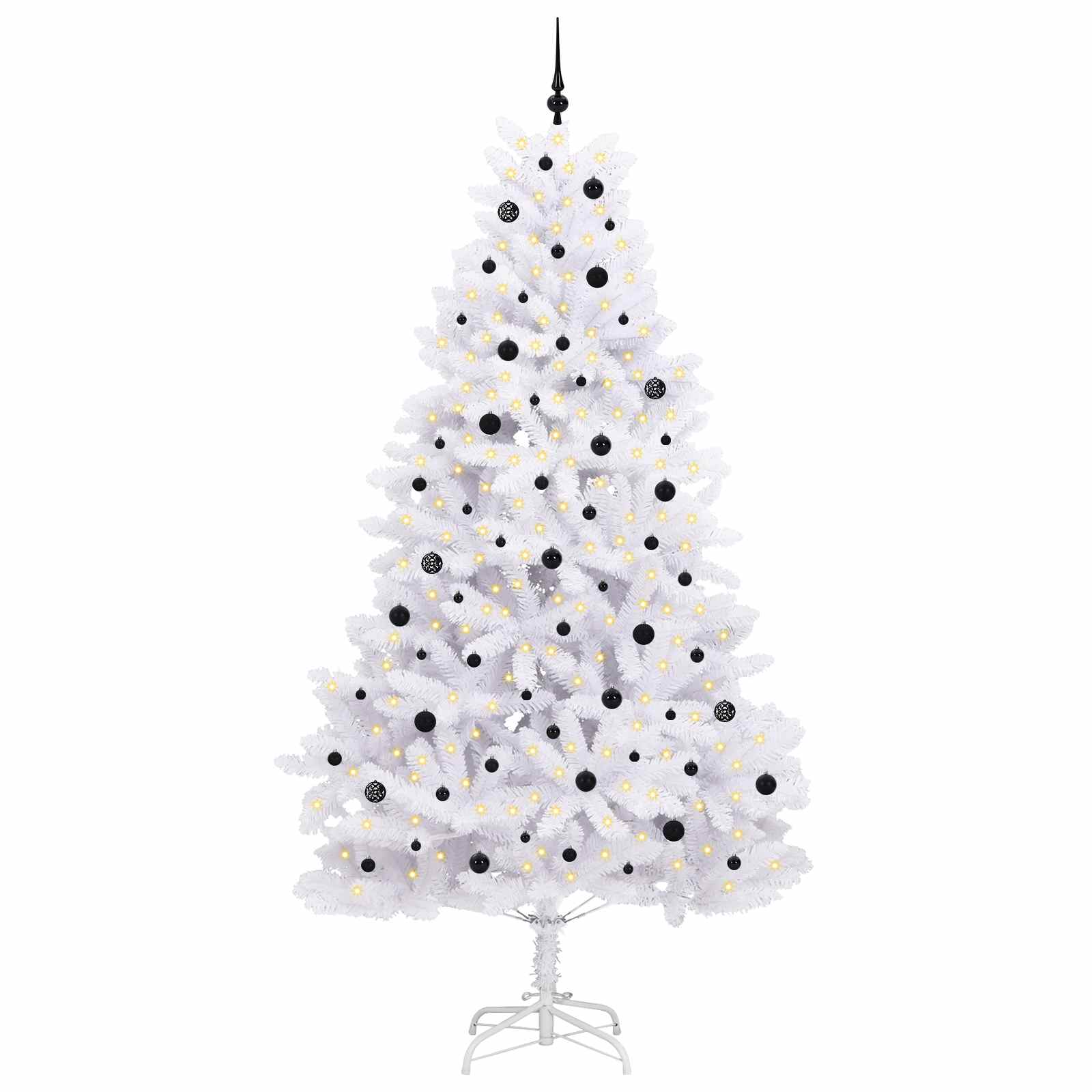 Albero di Natale Artificiale con Rami Pieghevoli Bianco 270 cm 3426622