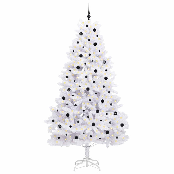 Albero di Natale Artificiale con Rami Pieghevoli Bianco 270 cm 3426622