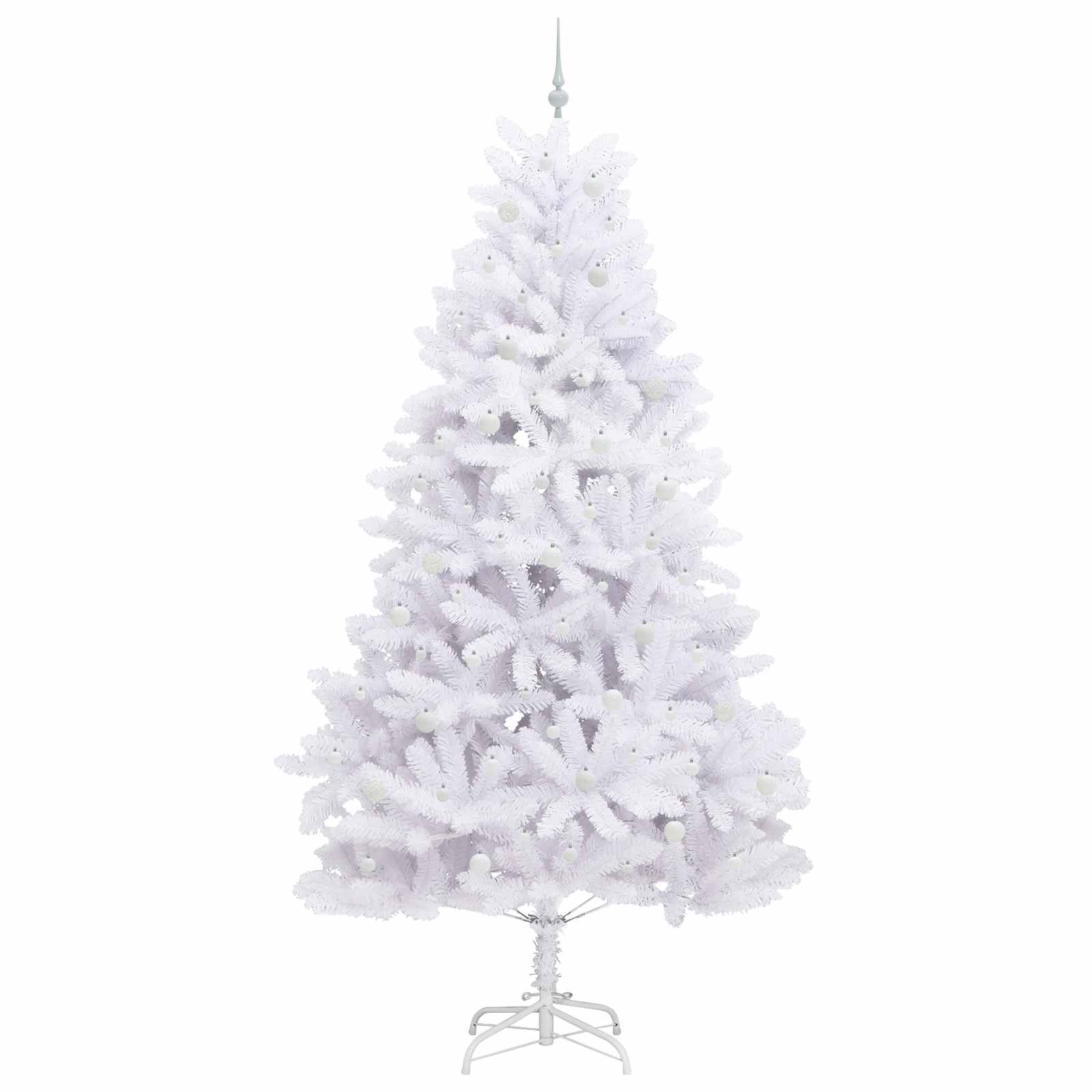 Albero di Natale Artificiale con Rami Pieghevoli Bianco 270 cm 3426624