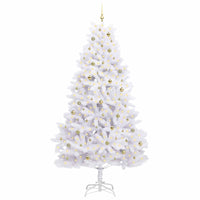 Albero di Natale Artificiale con Rami Pieghevoli Bianco 270 cm 3426625
