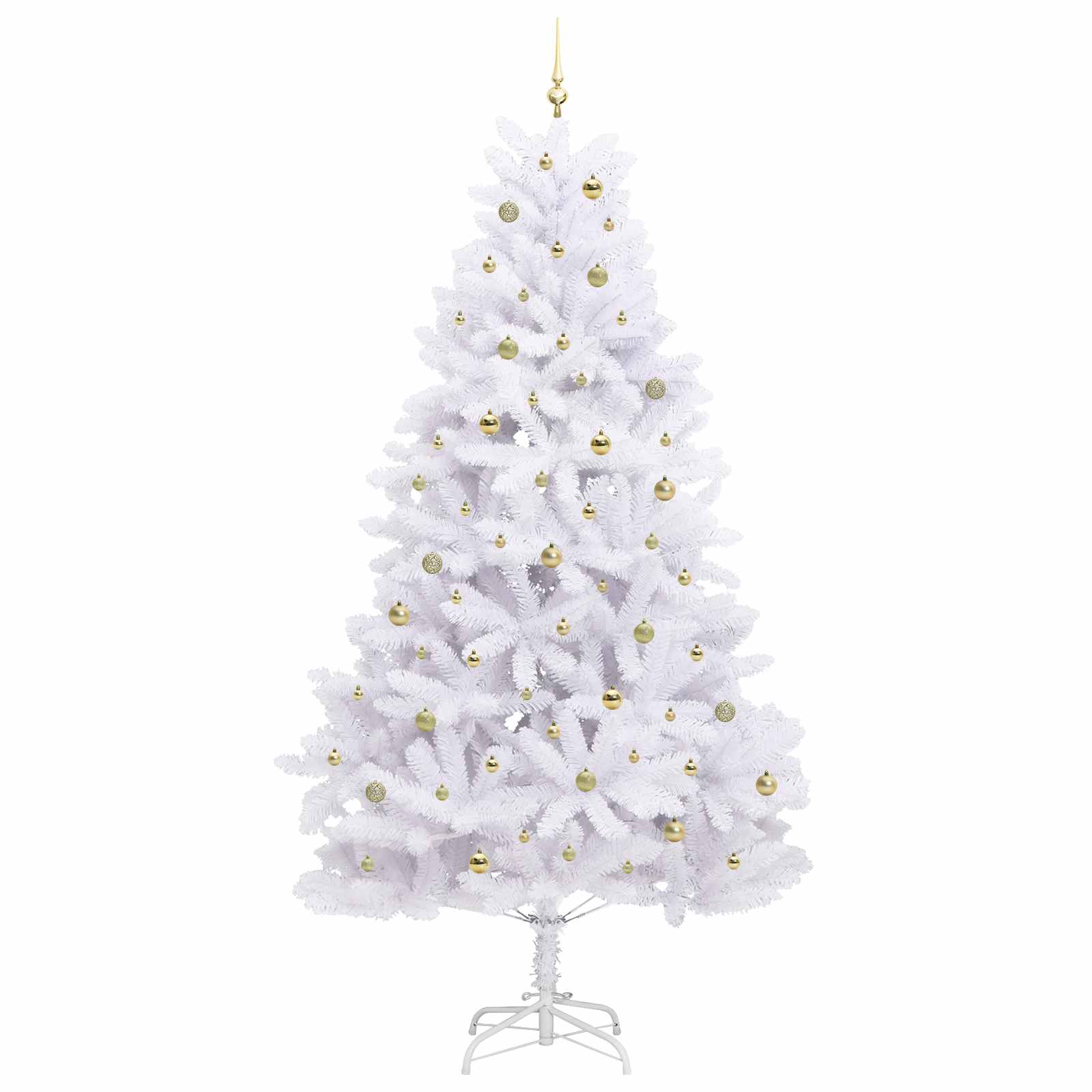 Albero di Natale Artificiale con Rami Pieghevoli Bianco 270 cm 3426625