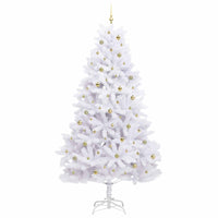 Albero di Natale Artificiale con Rami Pieghevoli Bianco 270 cm 3426625