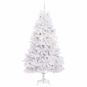 Albero di Natale Artificiale con Rami Pieghevoli Bianco 270 cm 3426626
