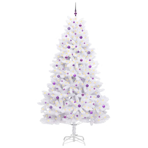 Albero di Natale Artificiale con Rami Pieghevoli Bianco 270 cm 3426627