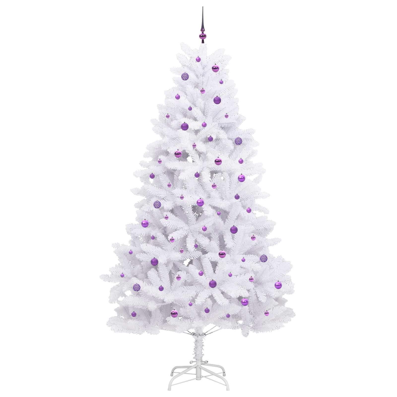 Albero di Natale Artificiale con Rami Pieghevoli Bianco 270 cm 3426627