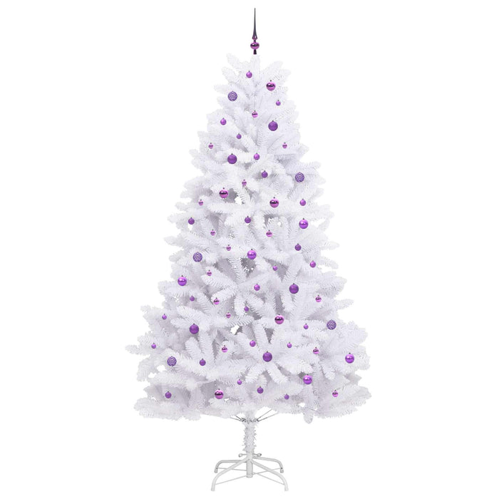 Albero di Natale Artificiale con Rami Pieghevoli Bianco 270 cm 3426627