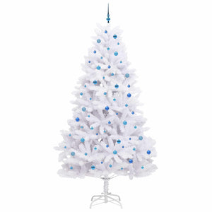 Albero di Natale Artificiale con Rami Pieghevoli Bianco 270 cm 3426628