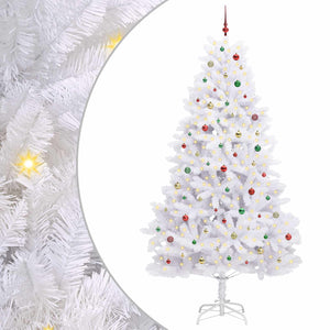 Albero di Natale Artificiale con Rami Pieghevoli Bianco 270 cm 3426629