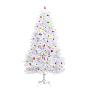 Albero di Natale Artificiale con Rami Pieghevoli Bianco 270 cm 3426629
