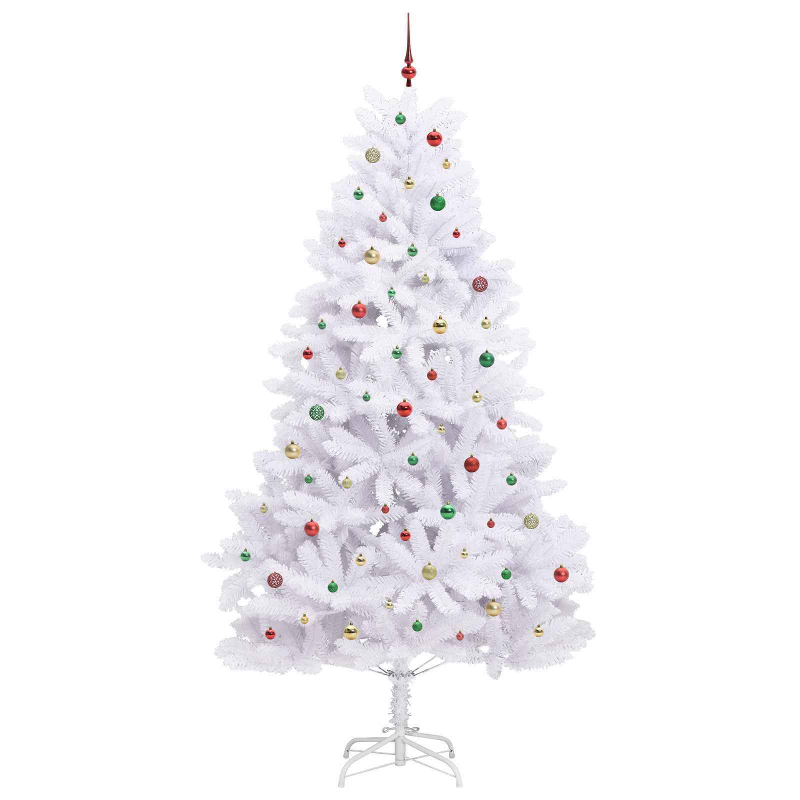 Albero di Natale Artificiale con Rami Pieghevoli Bianco 270 cm 3426629