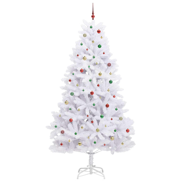 Albero di Natale Artificiale con Rami Pieghevoli Bianco 270 cm 3426629