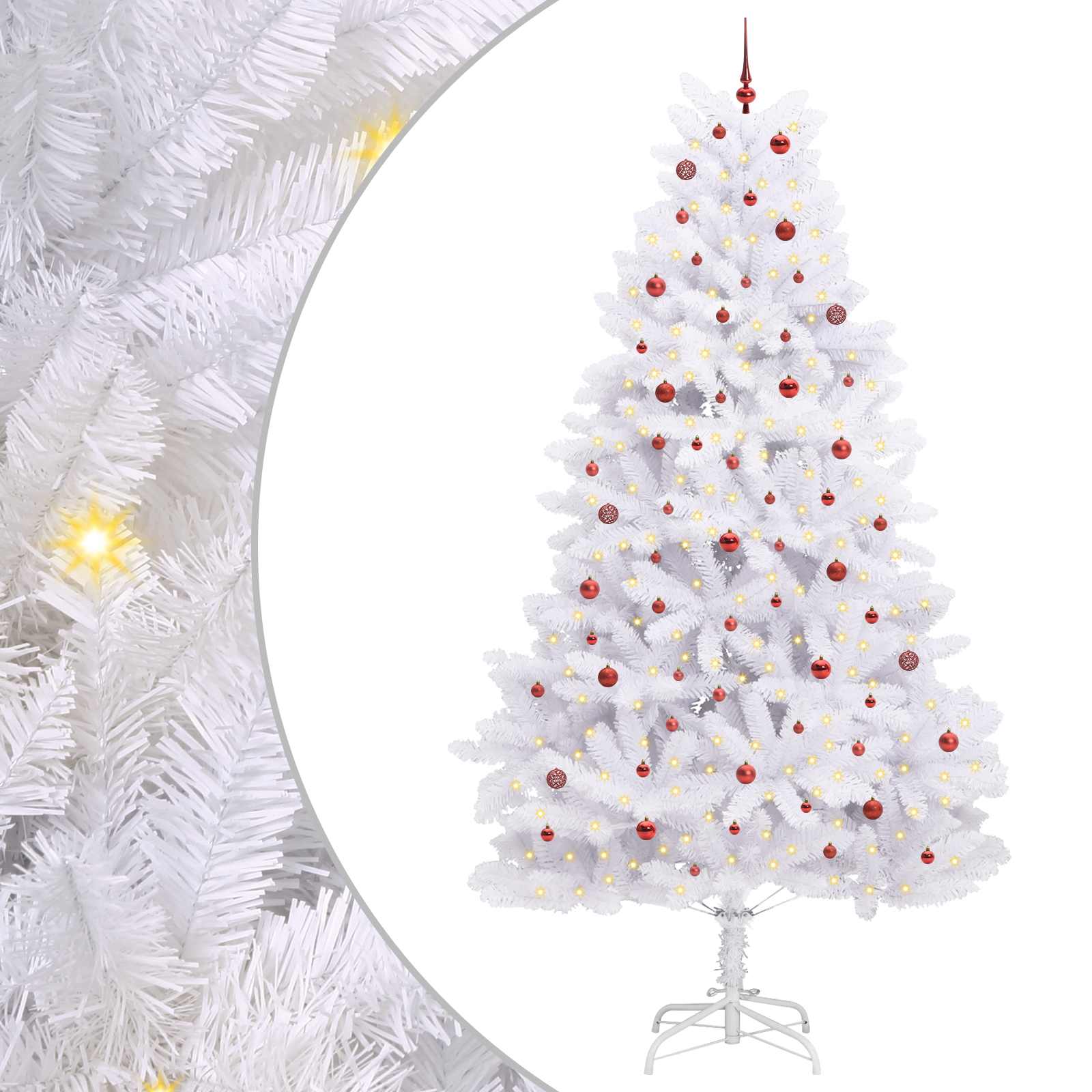 Albero di Natale Artificiale con Rami Pieghevoli Bianco 300 cm 3426630