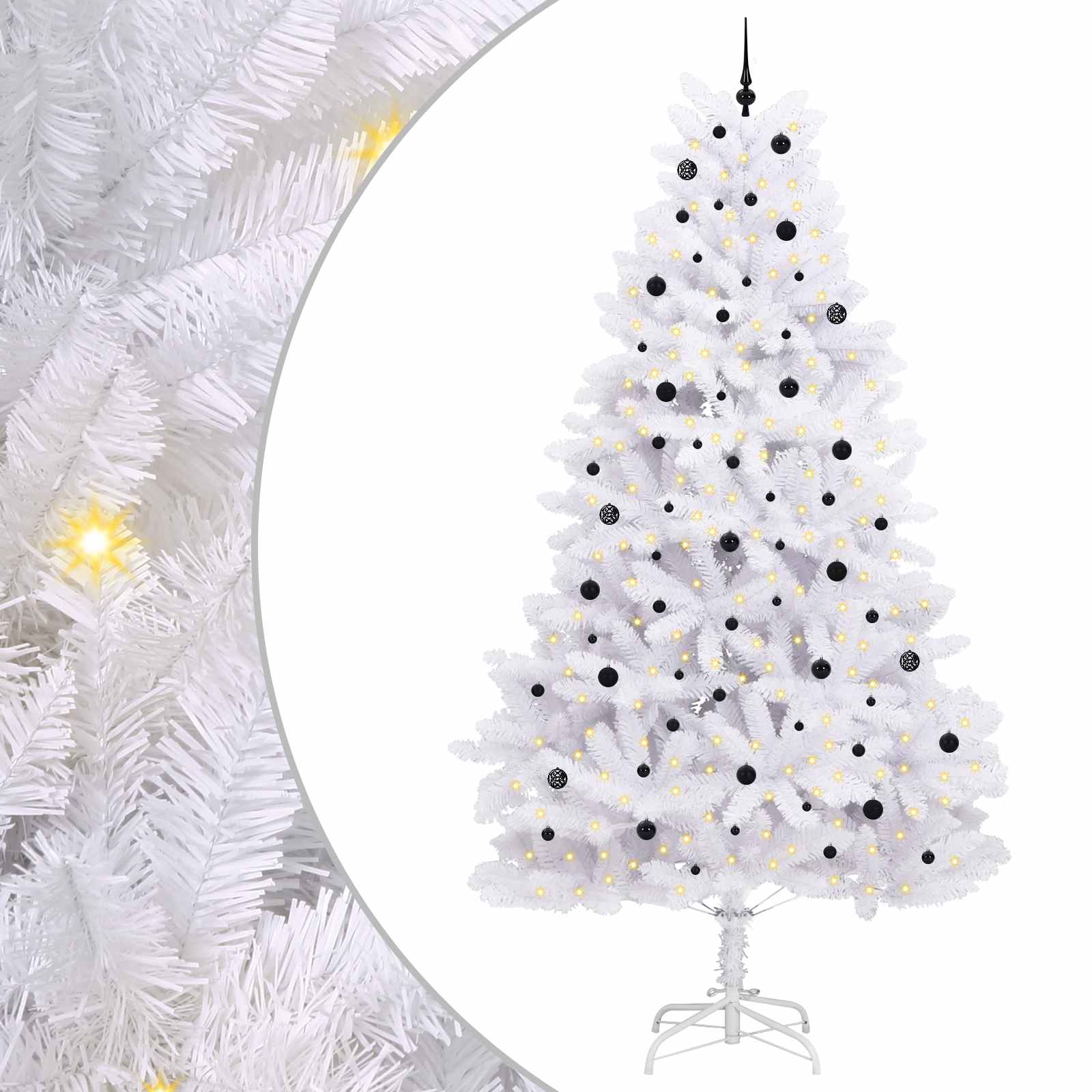 Albero di Natale Artificiale con Rami Pieghevoli Bianco 300 cm 3426631