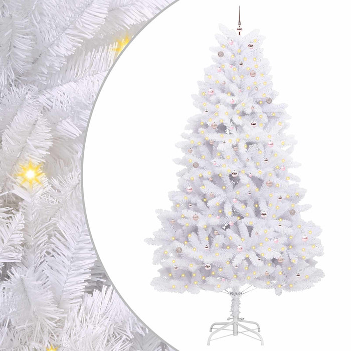 Albero di Natale Artificiale con Rami Pieghevoli Bianco 300 cm 3426632