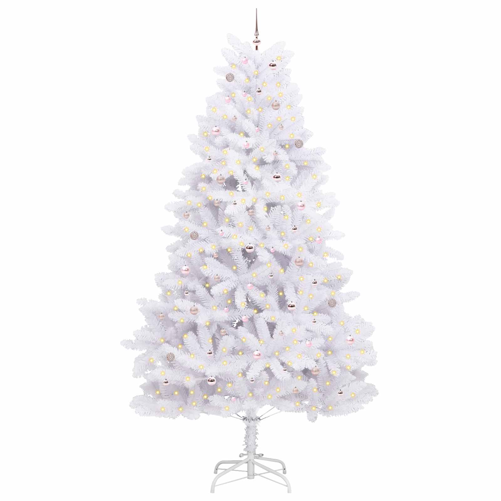 Albero di Natale Artificiale con Rami Pieghevoli Bianco 300 cm 3426632