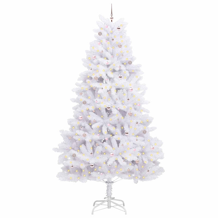 Albero di Natale Artificiale con Rami Pieghevoli Bianco 300 cm 3426632