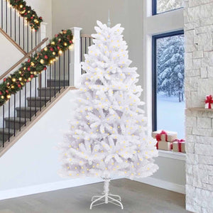Albero di Natale Artificiale con Rami Pieghevoli Bianco 300 cm 3426633