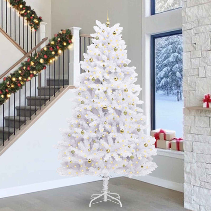 Albero di Natale Artificiale con Rami Pieghevoli Bianco 300 cm 3426634