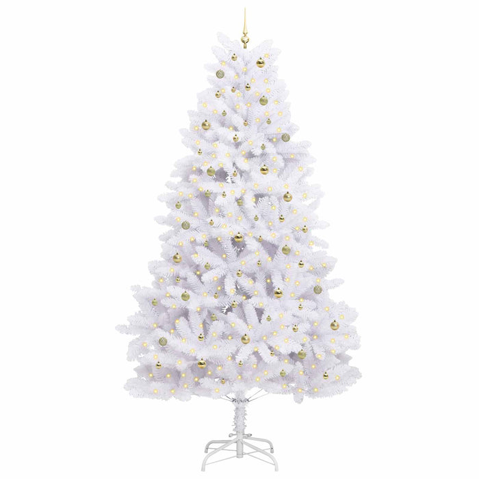 Albero di Natale Artificiale con Rami Pieghevoli Bianco 300 cm 3426634