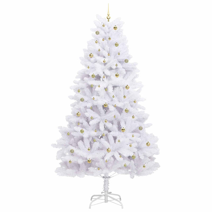 Albero di Natale Artificiale con Rami Pieghevoli Bianco 300 cm 3426634