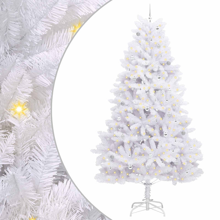 Albero di Natale Artificiale con Rami Pieghevoli Bianco 300 cm 3426635