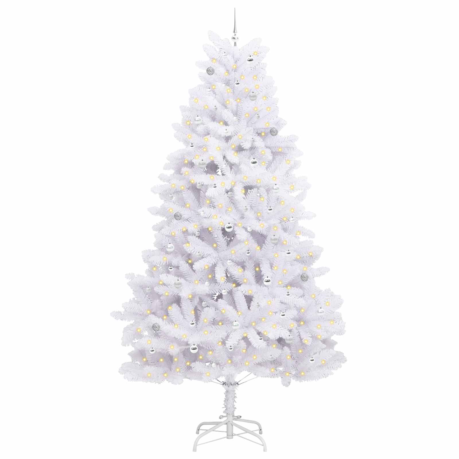 Albero di Natale Artificiale con Rami Pieghevoli Bianco 300 cm 3426635