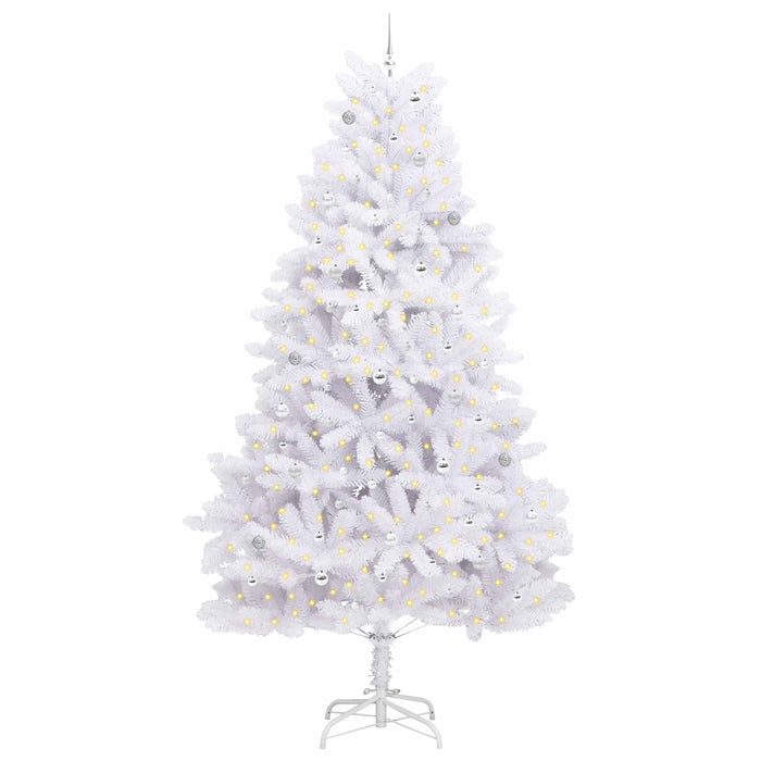 Albero di Natale Artificiale con Rami Pieghevoli Bianco 300 cm 3426635