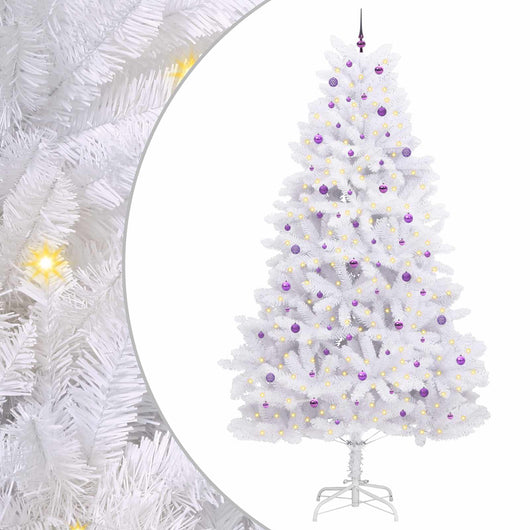 Albero di Natale Artificiale con Rami Pieghevoli Bianco 300 cm 3426636