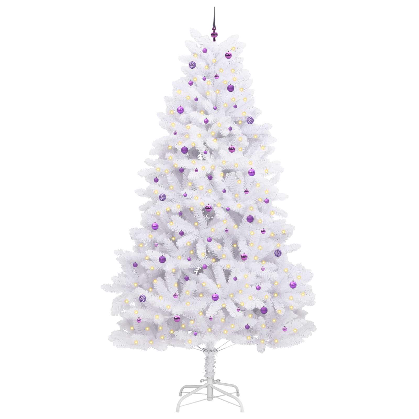 Albero di Natale Artificiale con Rami Pieghevoli Bianco 300 cm 3426636