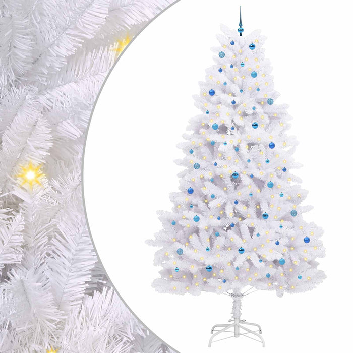 Albero di Natale Artificiale con Rami Pieghevoli Bianco 300 cm 3426637
