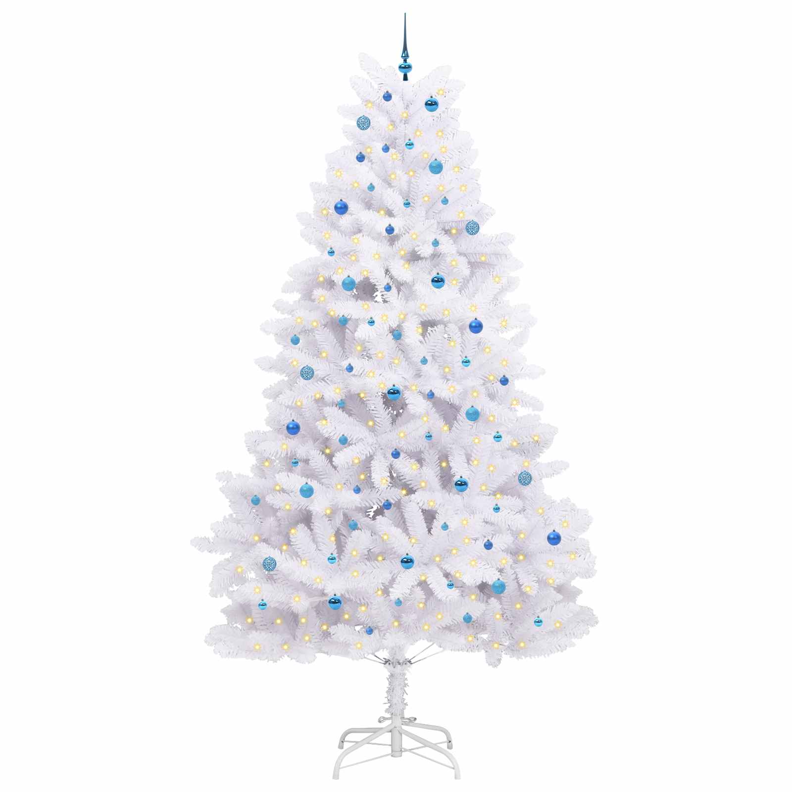 Albero di Natale Artificiale con Rami Pieghevoli Bianco 300 cm 3426637