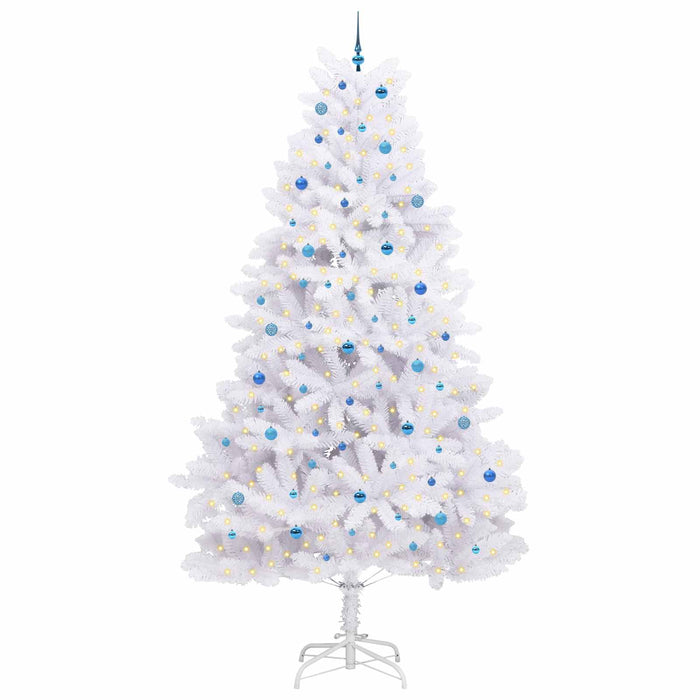 Albero di Natale Artificiale con Rami Pieghevoli Bianco 300 cm 3426637
