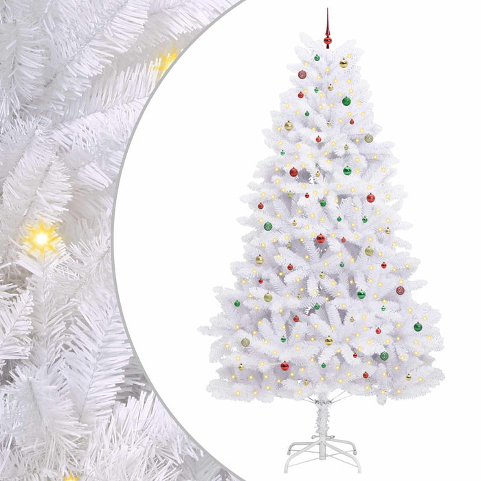 Albero di Natale Artificiale con Rami Pieghevoli Bianco 300 cm 3426638