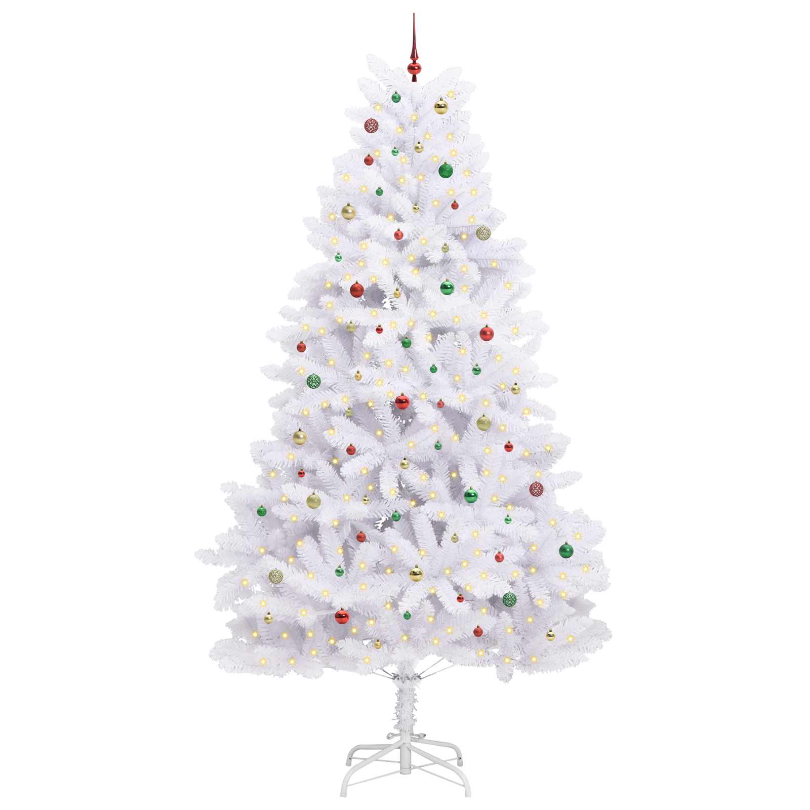 Albero di Natale Artificiale con Rami Pieghevoli Bianco 300 cm 3426638